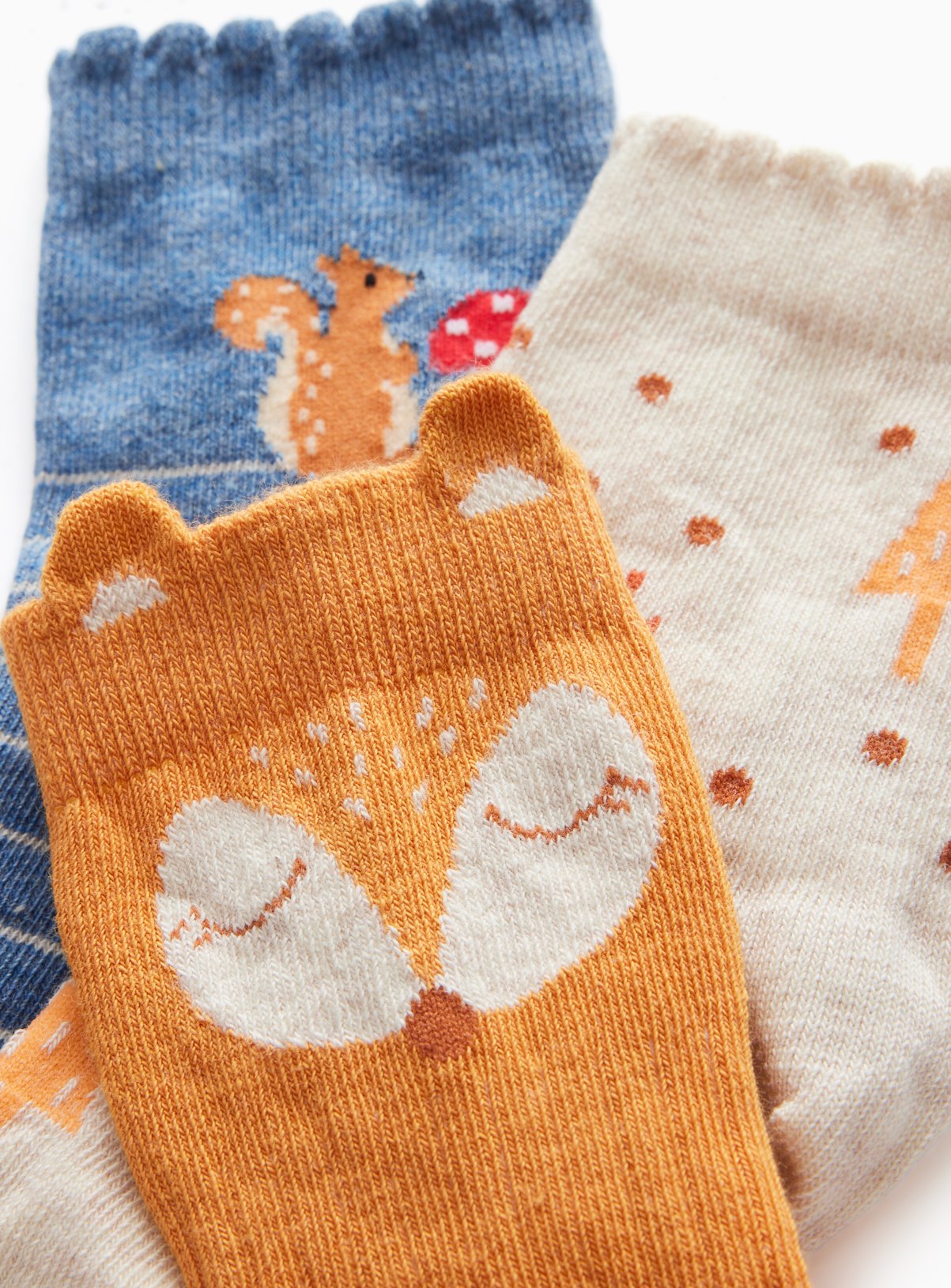 Woodland Ankle Socks 5 Pack 6-8.5 Infant - Image 2 thumbnail